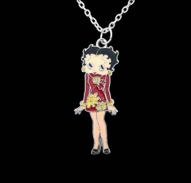 No.206 Multicoloured Betty Boop Necklace