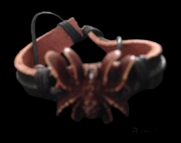 No.45 Black and Brown Spider Wristband