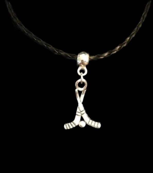 No.65 Hockey Sticks and Ball Necklace