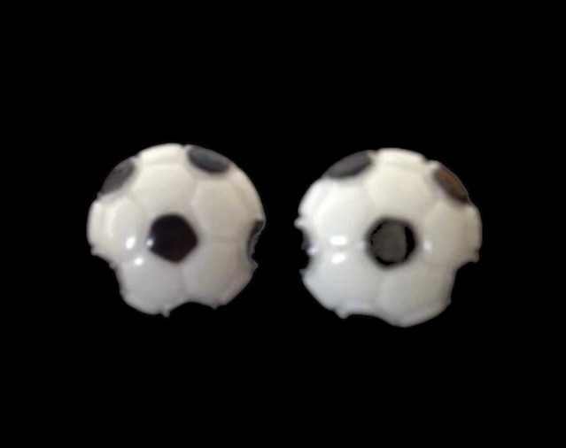 *No.4 2D Football Stud Earrings
