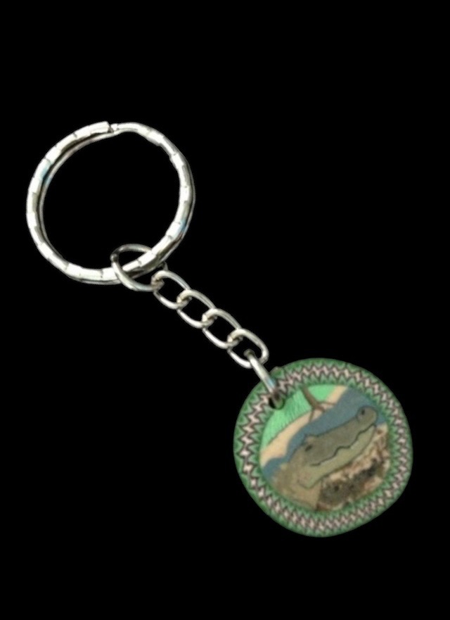 No.52 Crocodile Charm Keyring