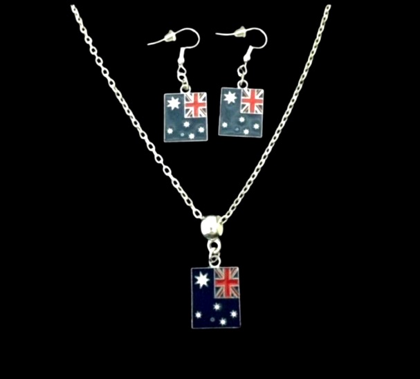 No.102 Australian Flag Jewellery Set