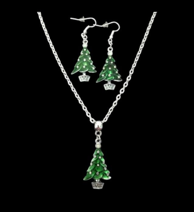 No.1126 Christmas Tree Jewellery Set