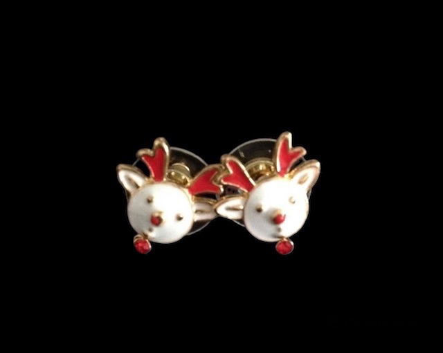 *No.1131 Mini Reindeer Earrings