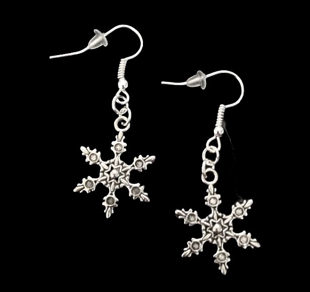 *No.1132 Ornate Snowflake Earrings