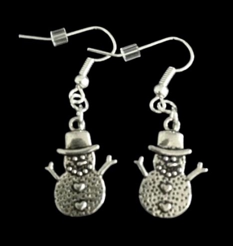 *No.1133 Snowman Earrings