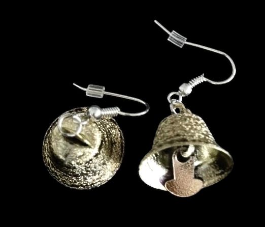 *No.1140 Gold Bell Earrings