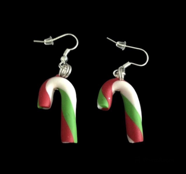 *No.1141 Candy Cane Earrings