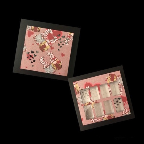 Stansfields HB (Plain or Melt Me) Clamshell Box Sleeve with Hearts (Made to Order)