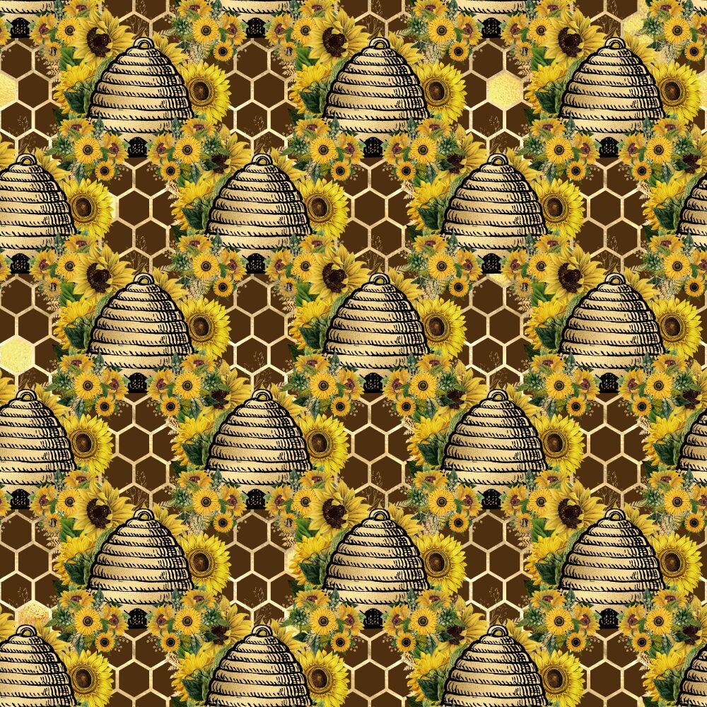 Sunflower Bee Card Design