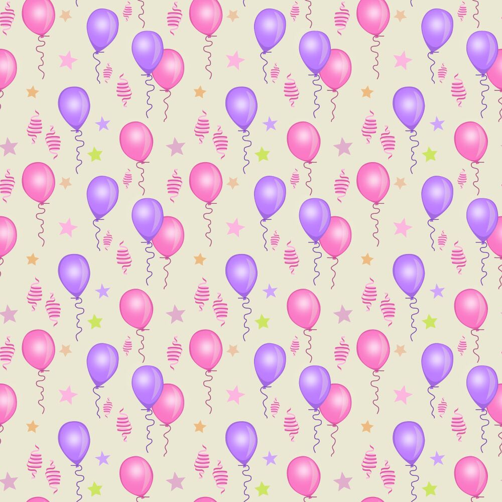 Pastel Pink  and Lilac Birthday Card Design