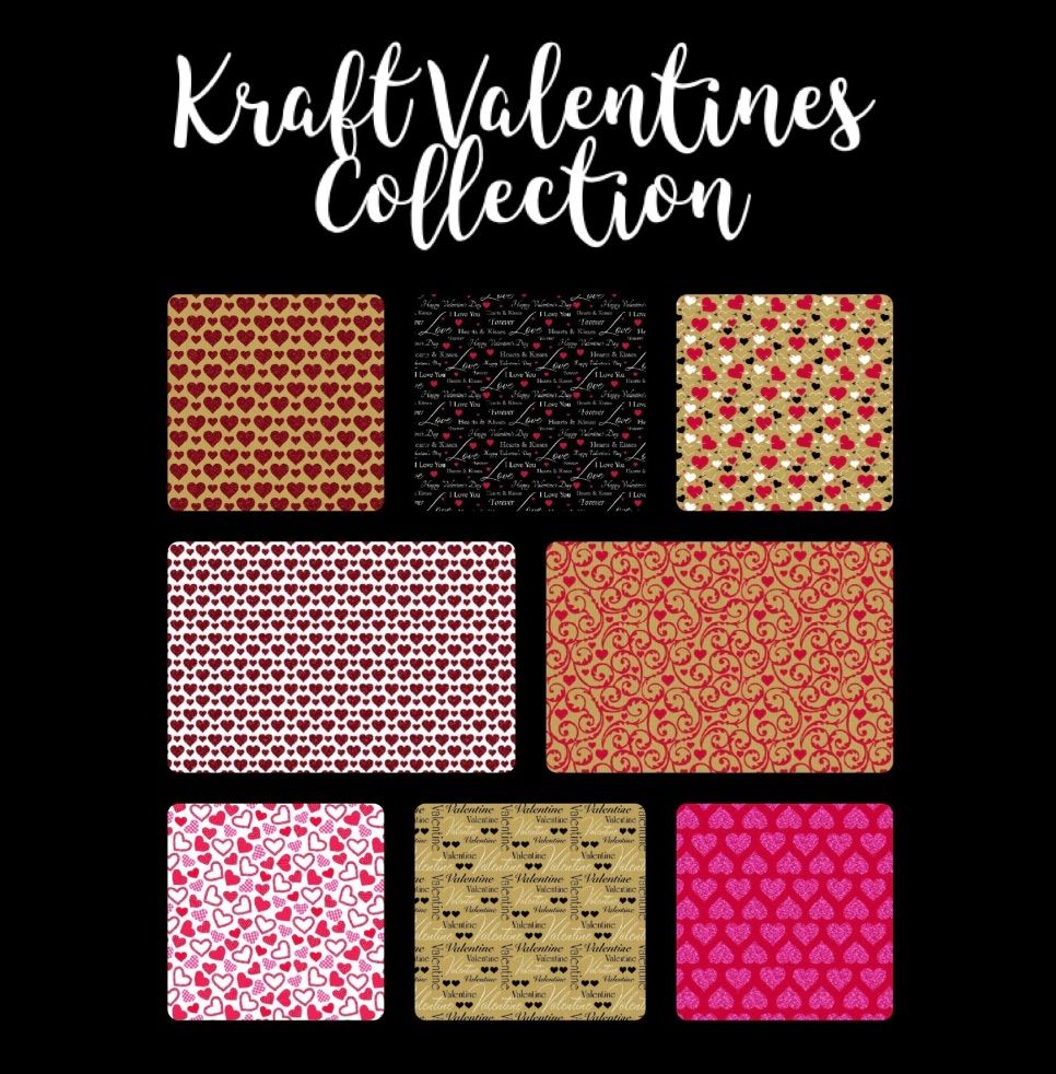 Kraft Valentines  Card Design