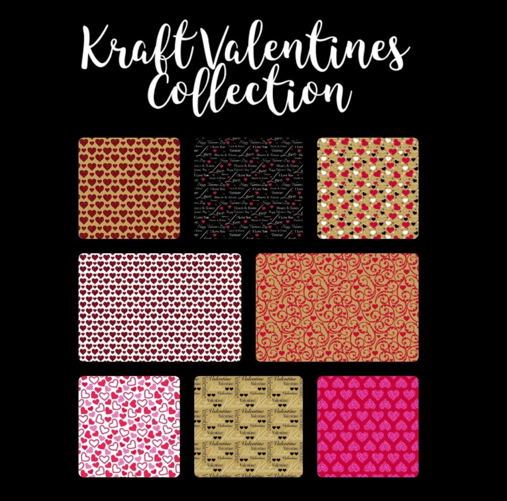  Kraft Valentines Day Collection Snap Bar Boxes (Made to Order)