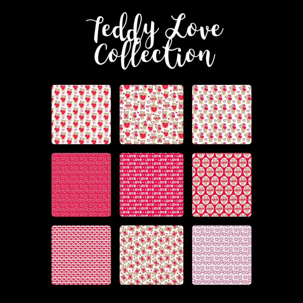  Teddy Love Valentines Day Collection Snap Bar Boxes (Made to Order)