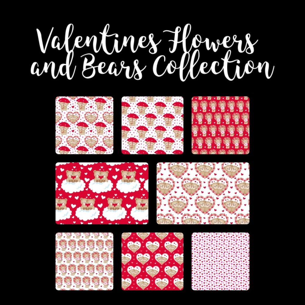  Valentines Flowers and Bears Collection Snap Bar Boxes (Made to Order)