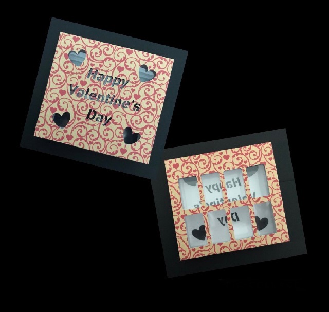 Stansfields HB (Plain or Melt Me) Clamshell Box Sleeve with &lsquo;Happy Valentine's Day&rsquo; (Made to Order)