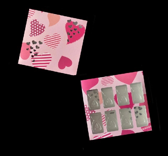 Fizzywhiz Burner Clamshell Box Sleeve with Hearts (Made to Order)