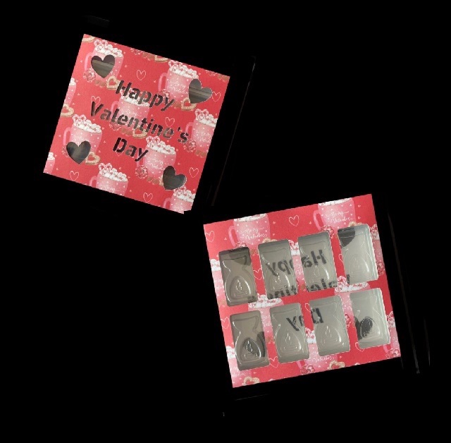 Fizzywhiz Burner Clamshell Box Sleeve with 'Happy Valentines Day' (Made to Order)