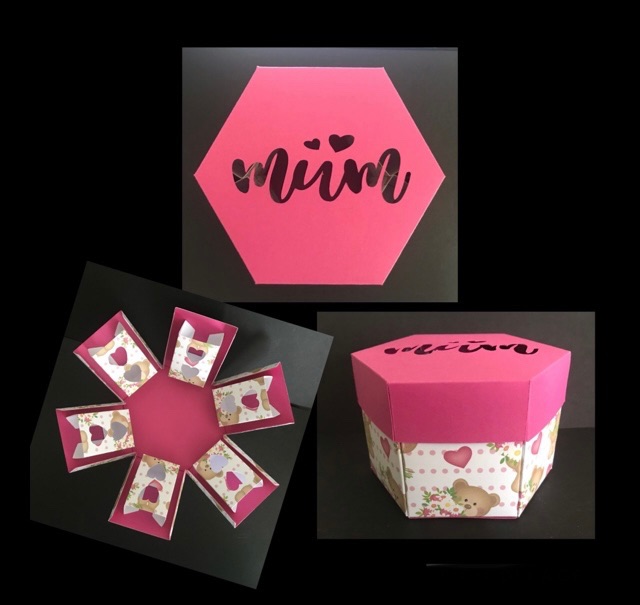 Small Mother's Day Themed Exploding Box (Made to Order)