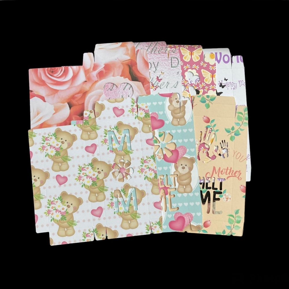   50 x Random Mix of Mother's Day Themed Large Snap Bar Boxes (Ready to Go)