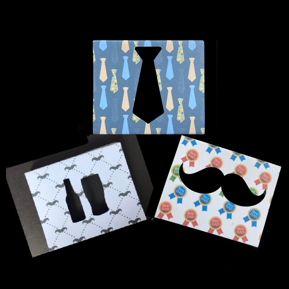  Home Bargains Box Sleeve with a Father&rsquo;s Day Themed Cut Out