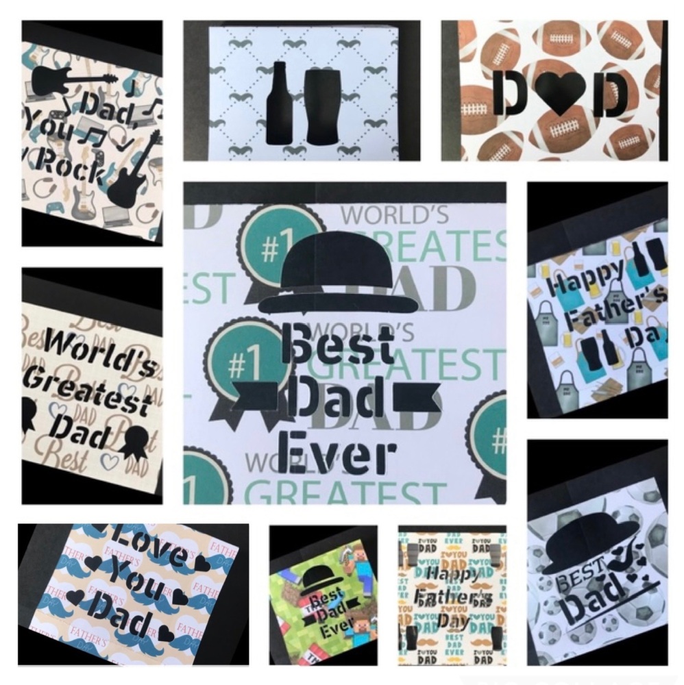  10 x Random Father's Day Themed Home Bargains Box Sleeves