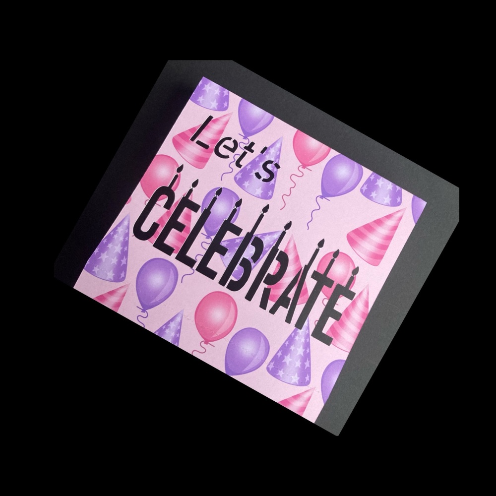 ' Let&rsquo;s Celebrate' Home Bargains Box Sleeve (Made to Order)