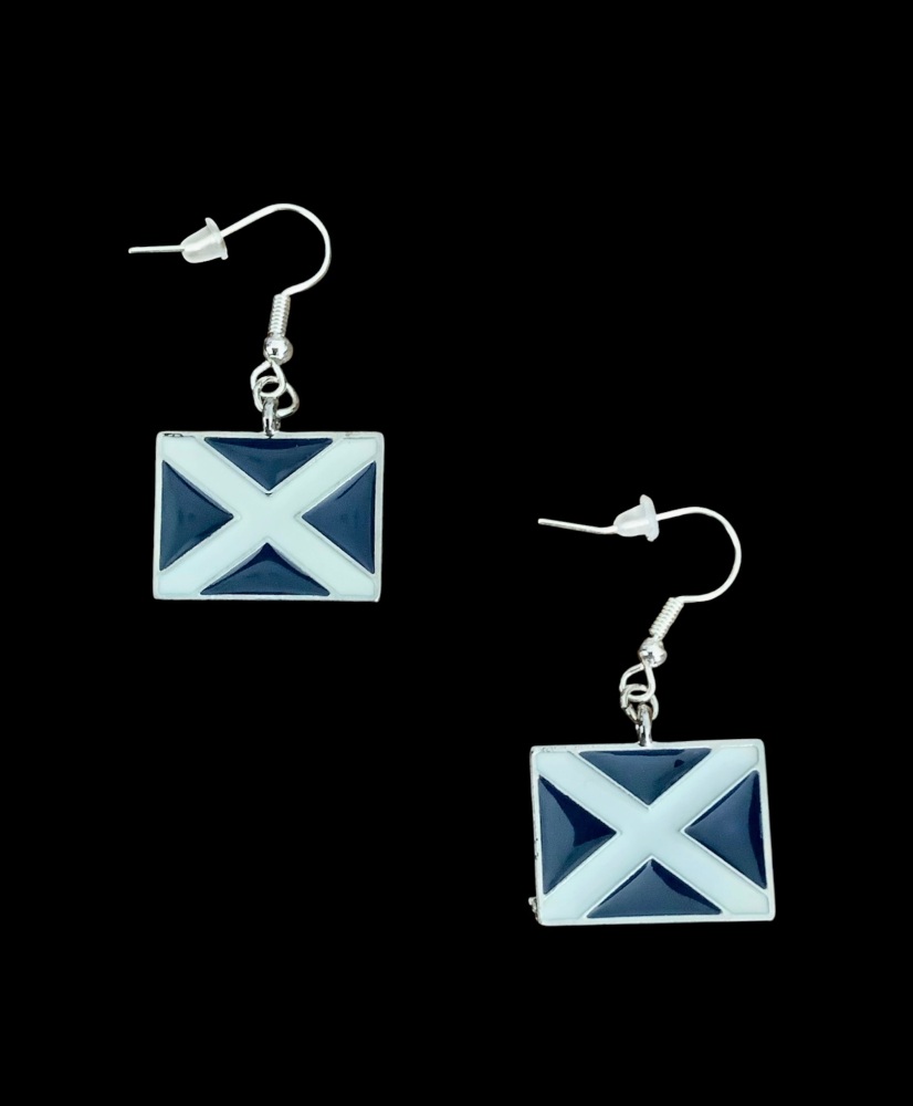 *Scottish Flag Earrings