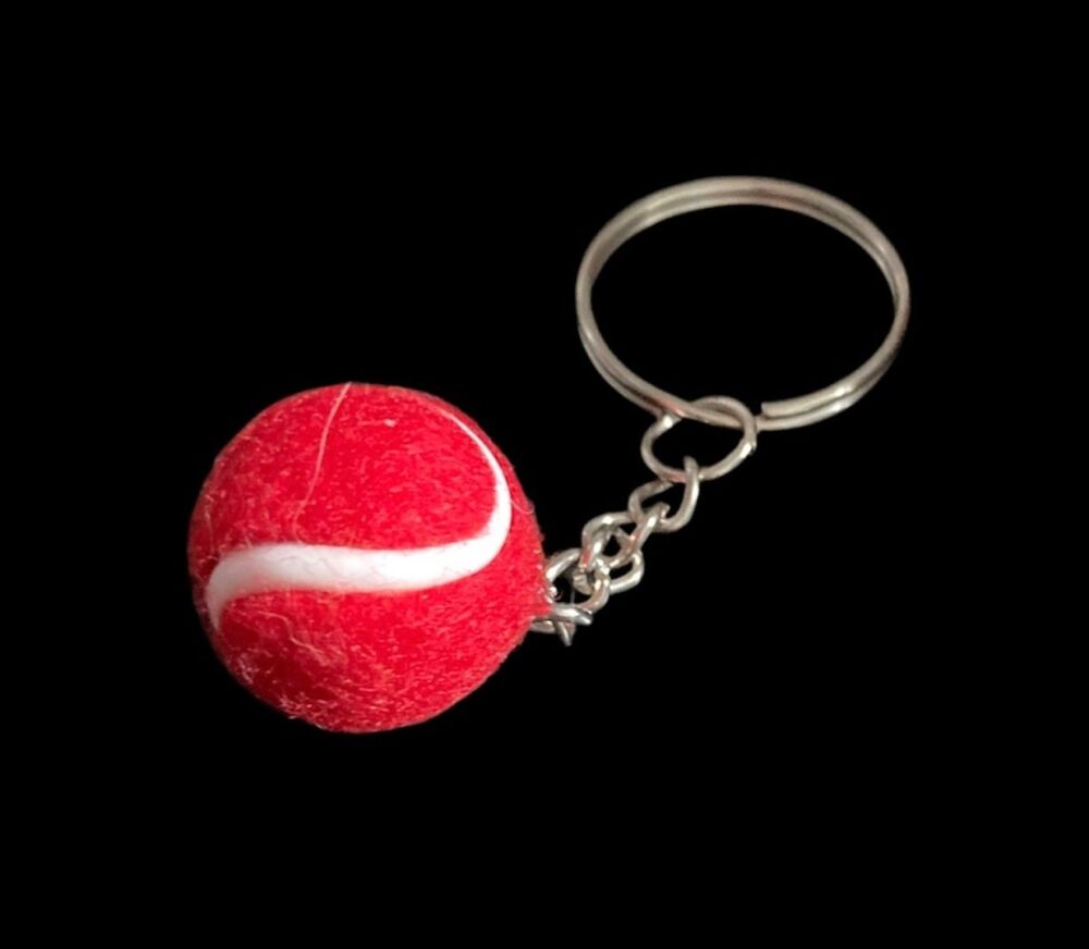 *Red Tennis Ball Keyring