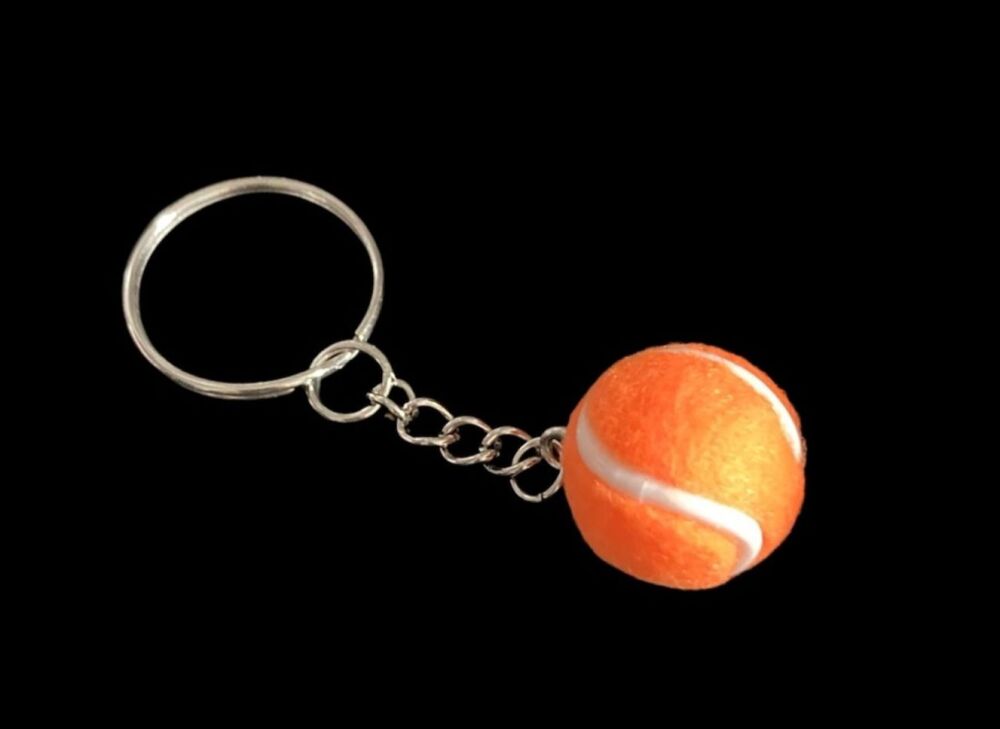 *Orange Tennis Ball Keyring