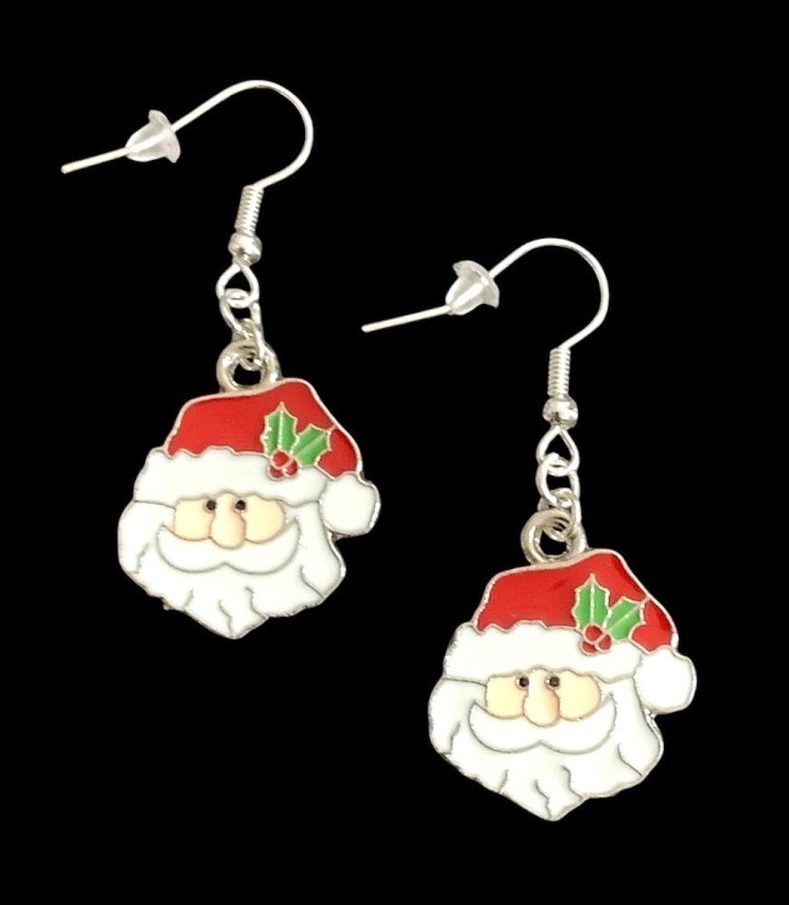 *Santa's Head Earrings