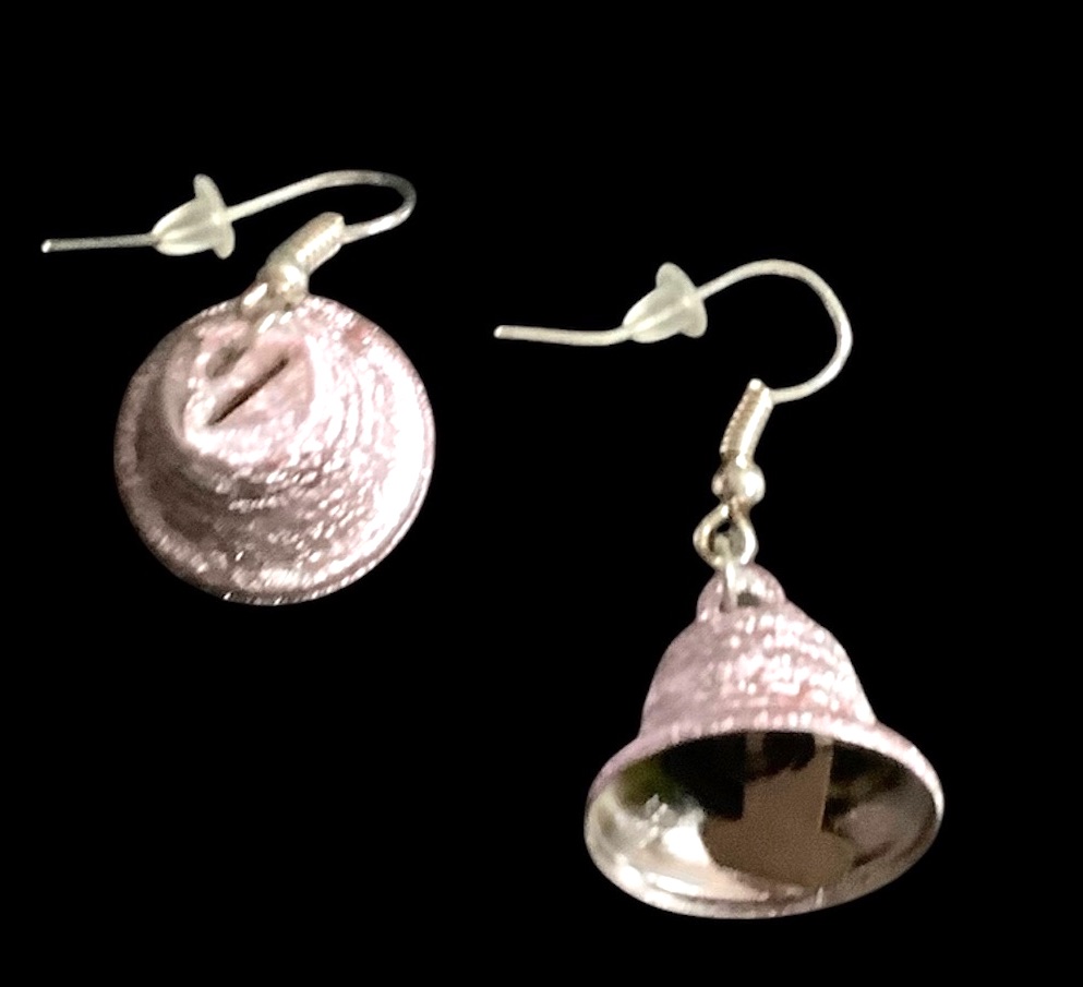 *No.1165 Light Pink Bell Earrings