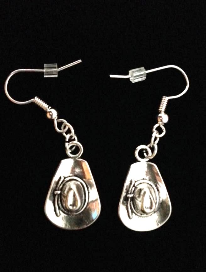 *No.1508 Stetson/Cowboy Hat Earrings