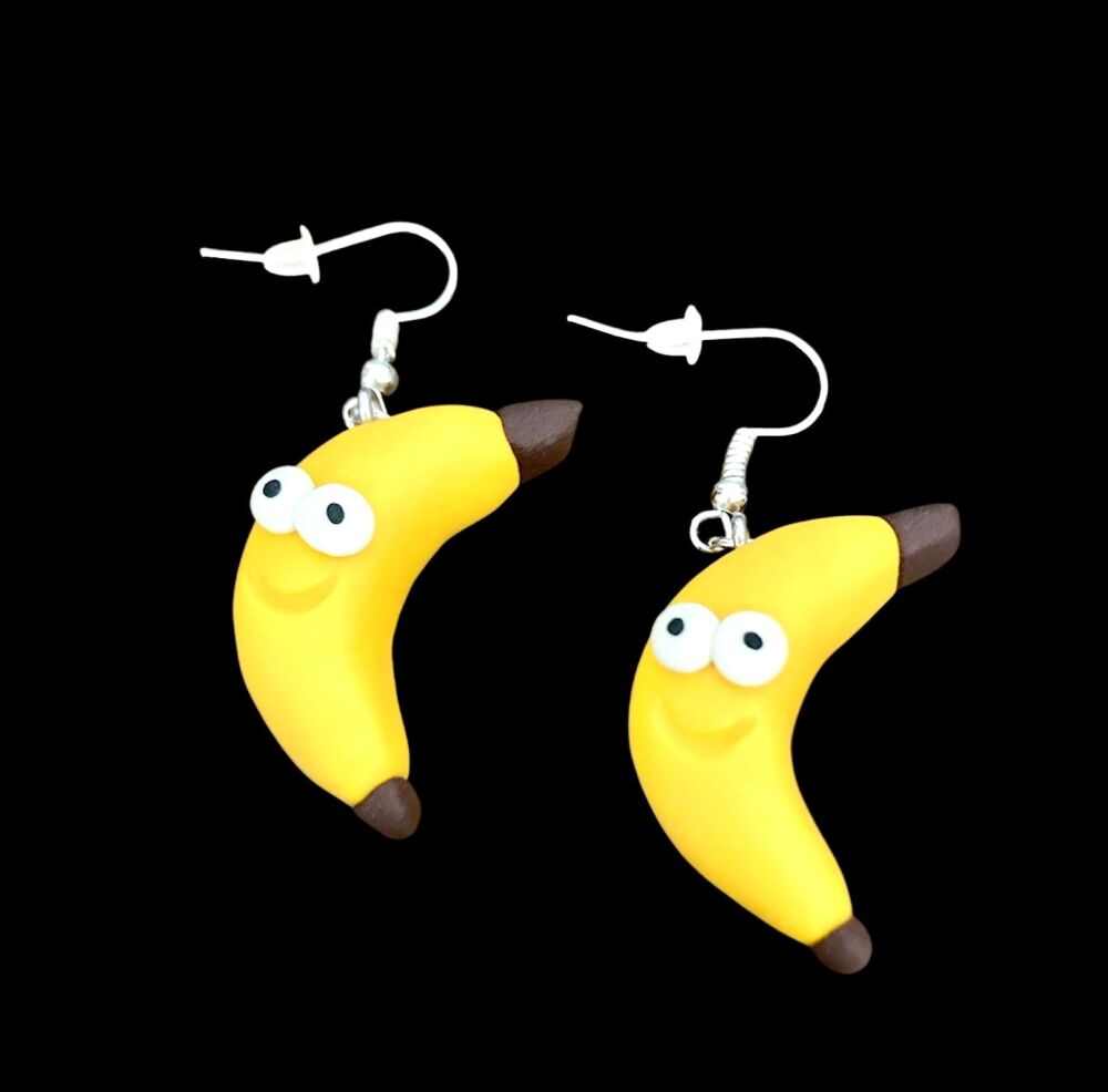 *Banana Face Earrings