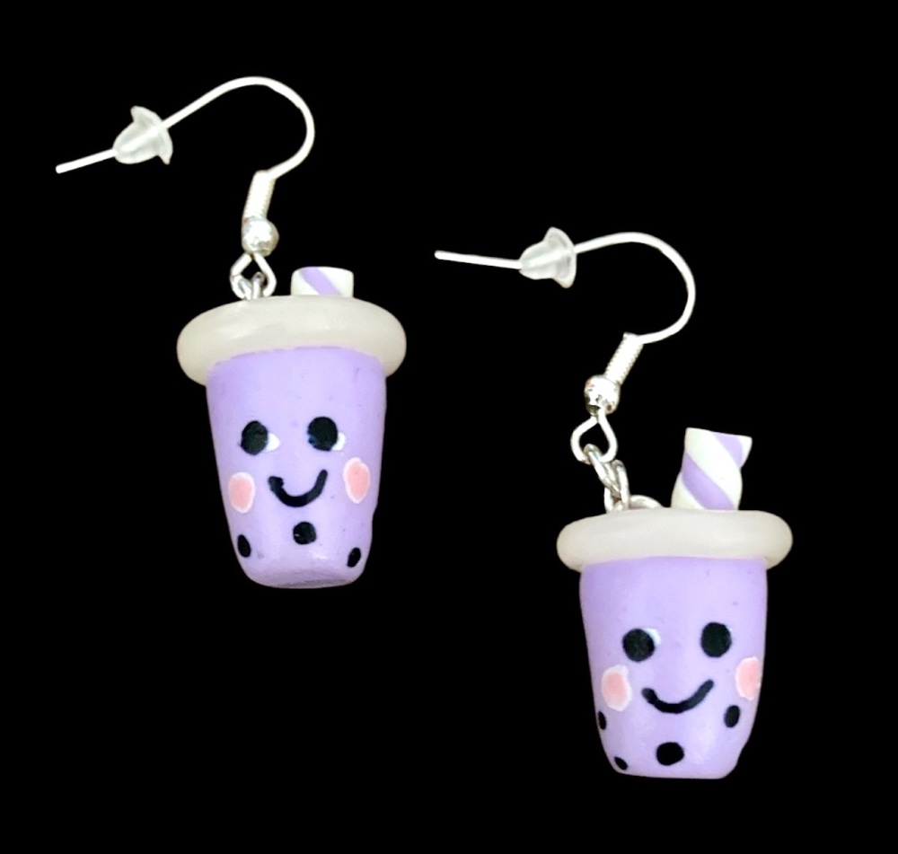 *No.342 Lilac Drinking Cup Earrings