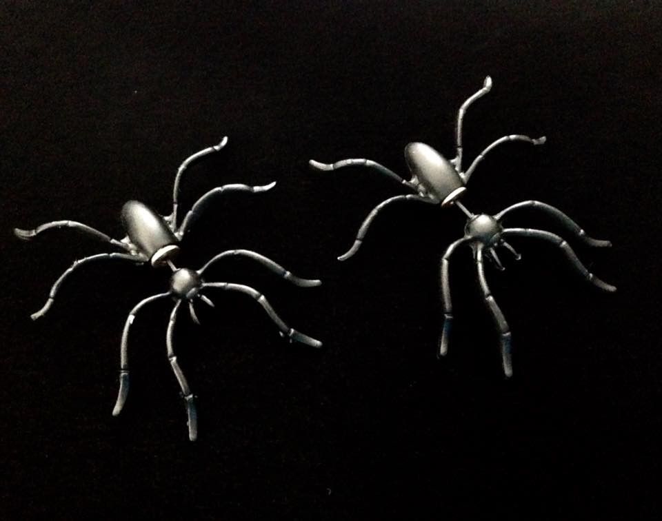 *No.919 Two Piece Spider Earrings