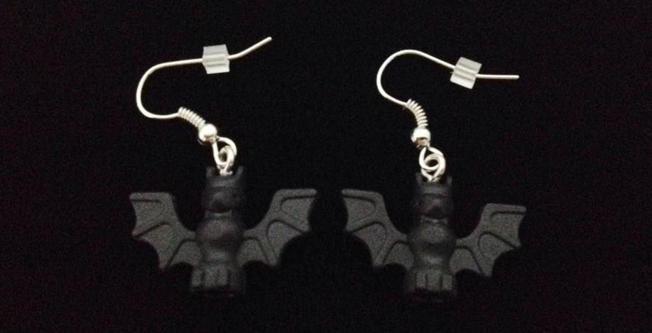 *No.901 Lego Bat Earrings
