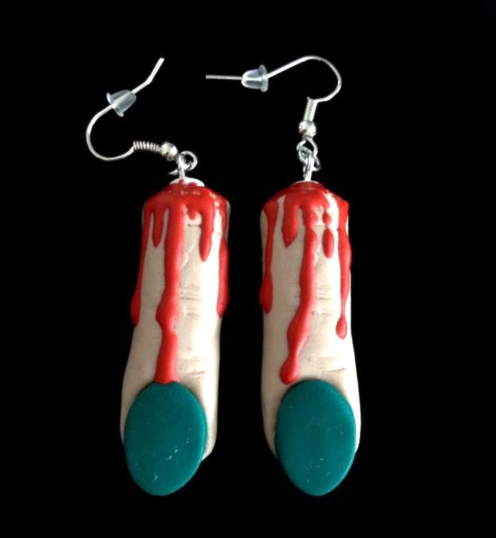 *No.924 Severed Finger Earrings