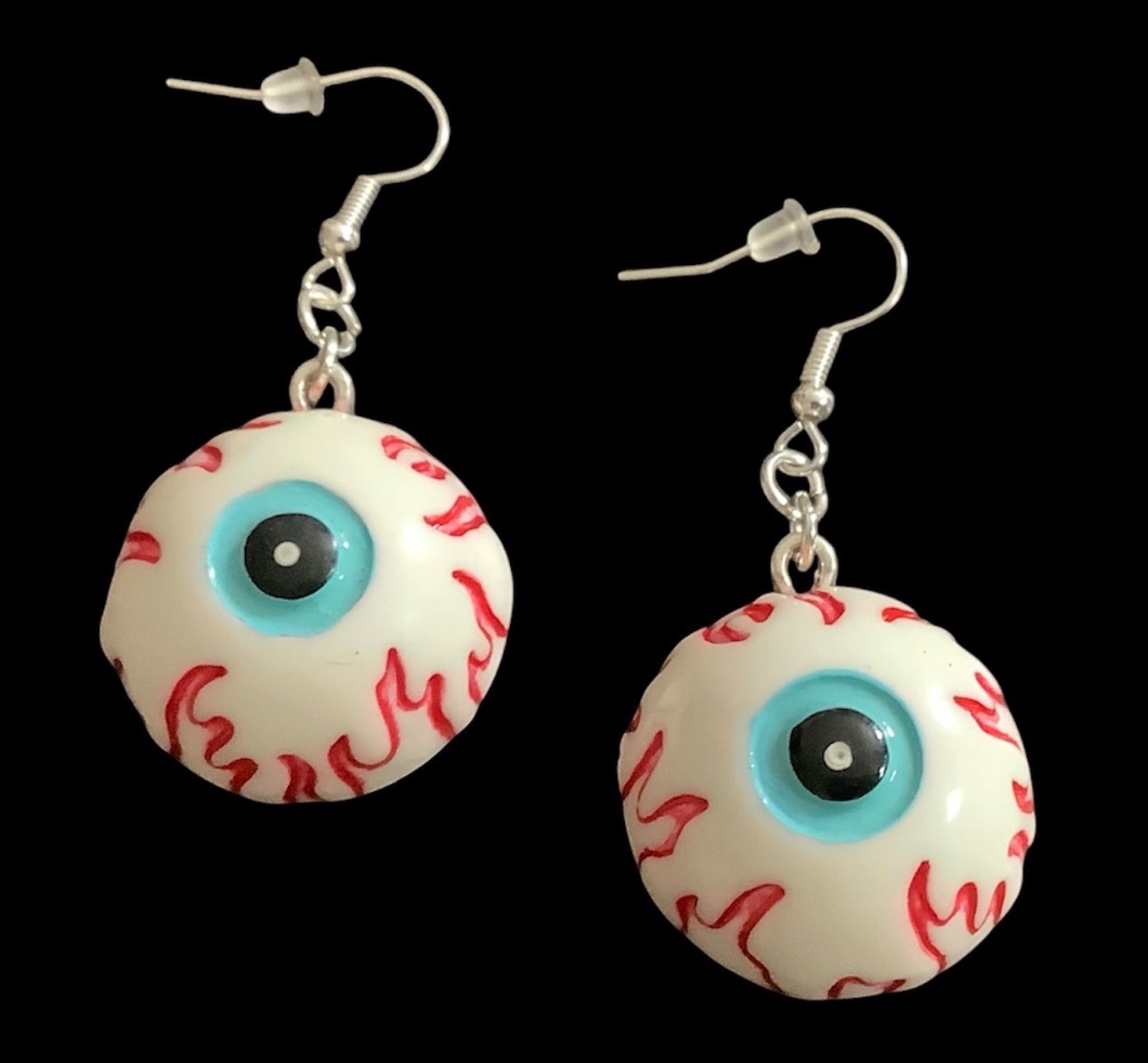 *Large Eyeball Charm Earrings