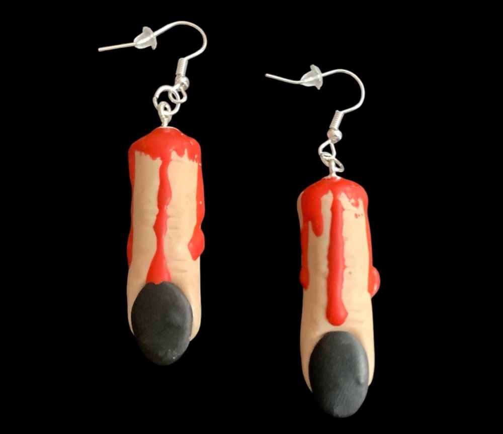 *No.924 Severed Finger Earrings