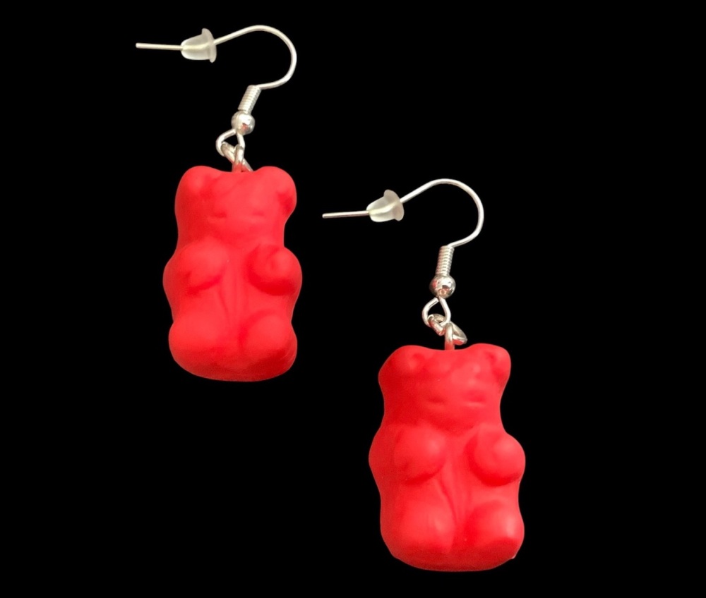 *Large Red Lips Earrings