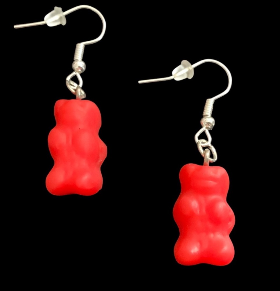 *Red Gummy Bear Earrings