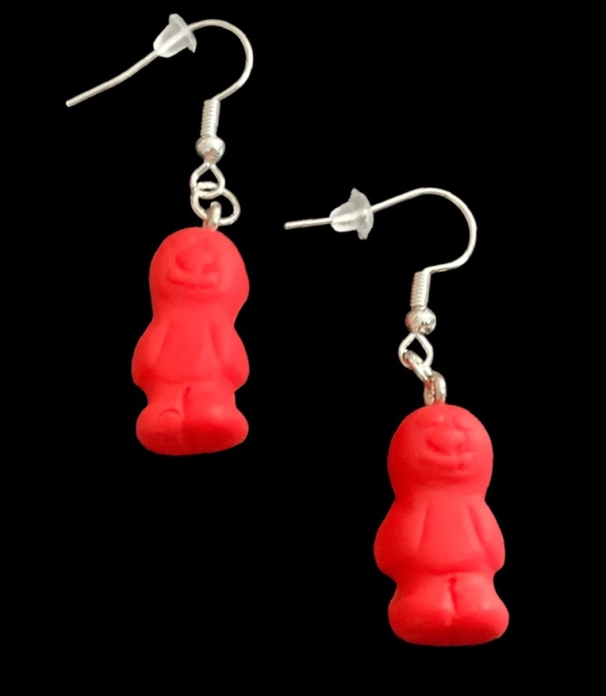 *Small Red Jelly Baby Earrings