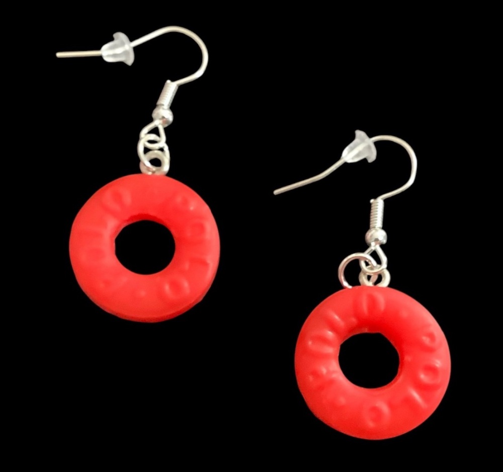 *Red Holey Sweet Earrings