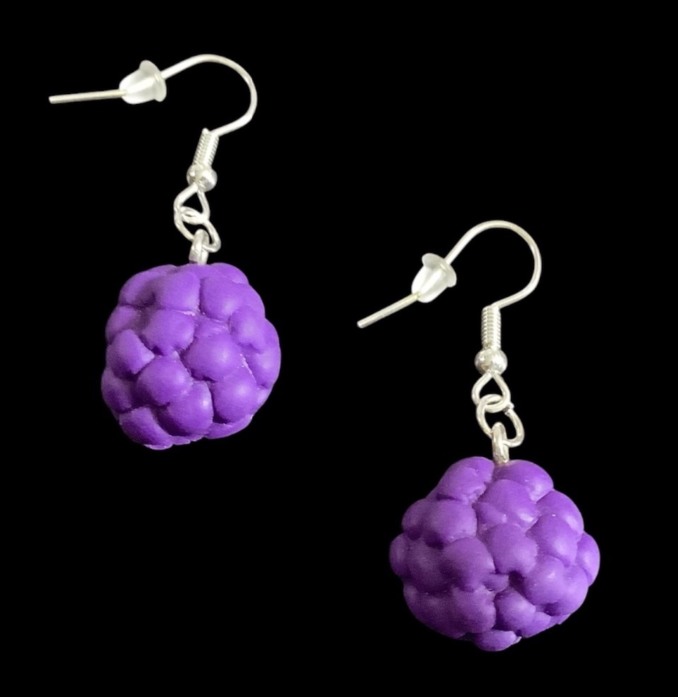 *Purple Berry Earrings