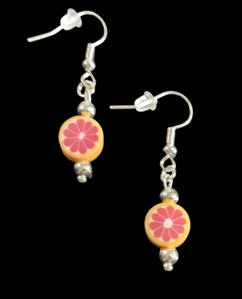*Mini GrapeFruit Slice Earrings