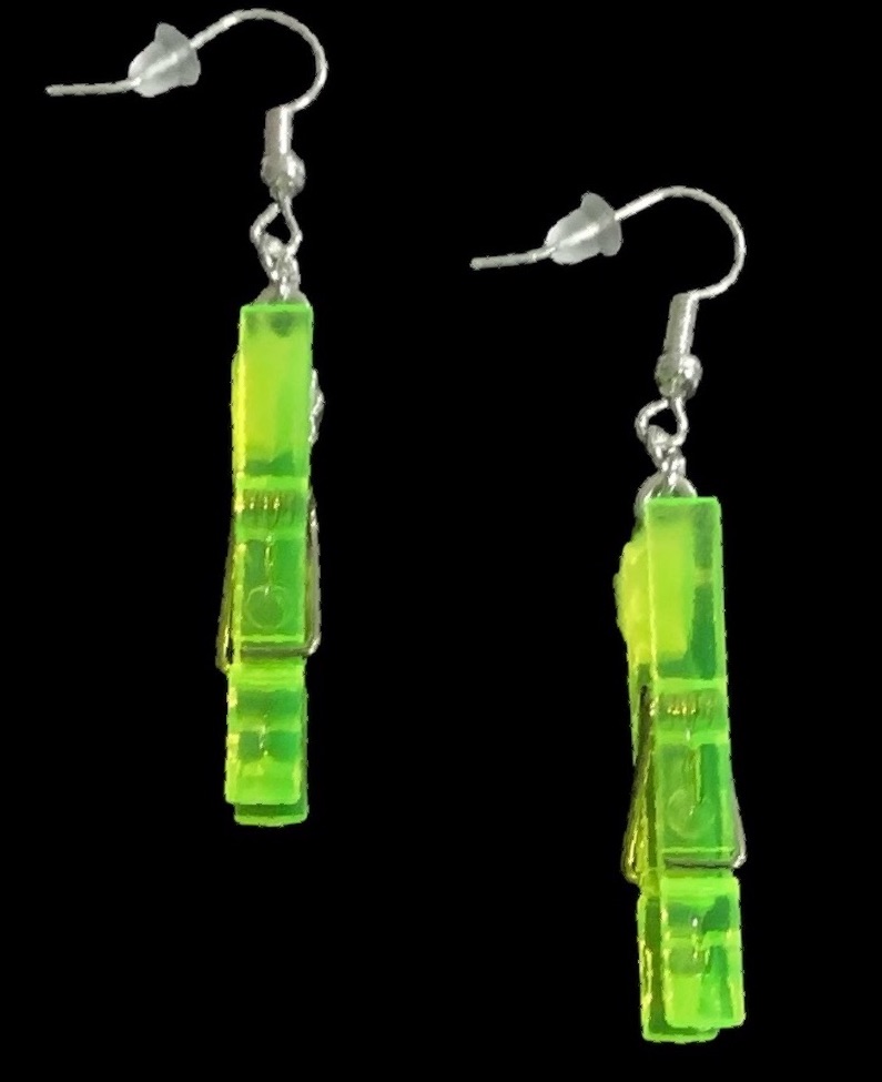 *Yellow Peg Earrings