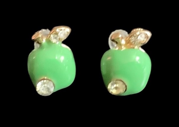 *Mini Apple Stud Earrings