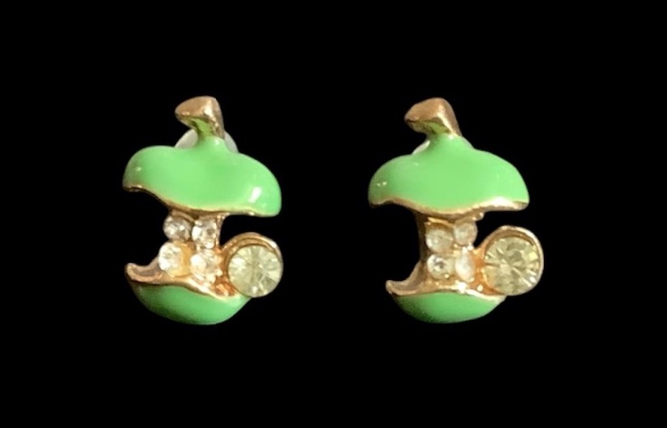*Mini Bitten Apple Stud Earrings