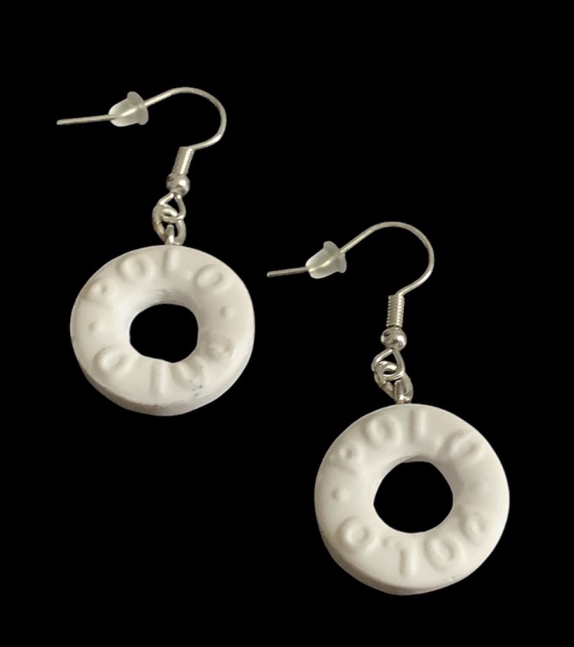*White Holey Sweet Earrings